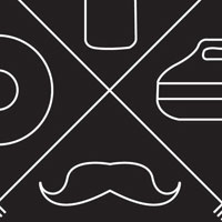 "Happy Rolling Stone" - Logo for the Happy Rolling Stone curling crew